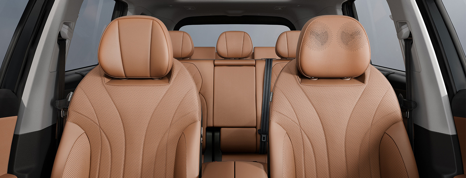 Multi-position reclining seats with fine punch stitching